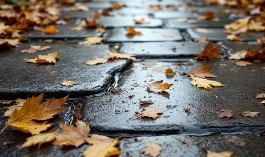 Automne : le danger invisible qui rend vos sols extérieurs mortellement glissants