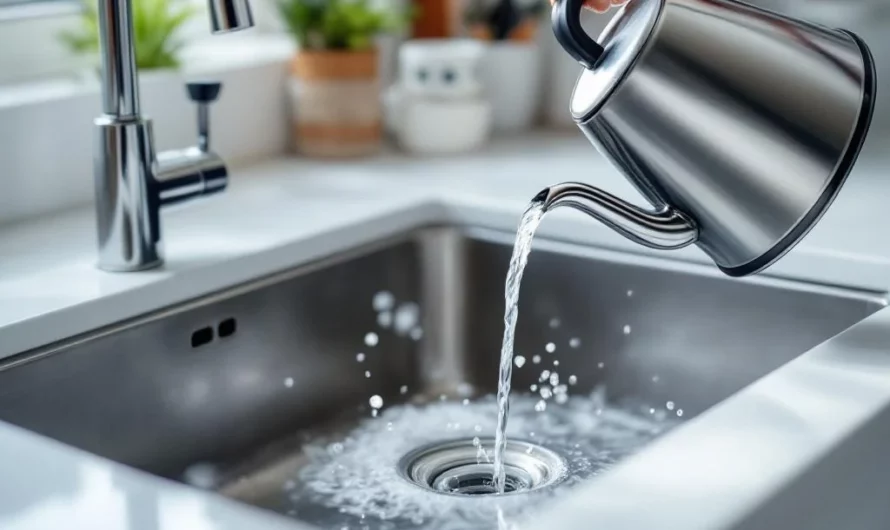 Versez de l’eau bouillante dans l’évier : un danger pour vos canalisations