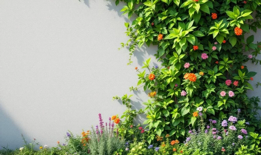 Comment transformer un mur gris en un jardin lumineux et envoutant