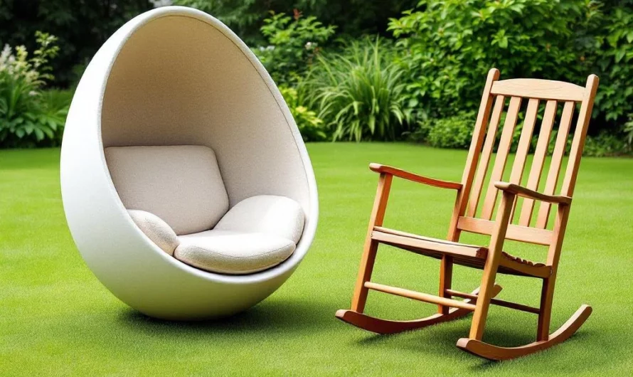 Le fauteuil œuf face aux rocking chairs : quelle tendance choisir pour votre jardin