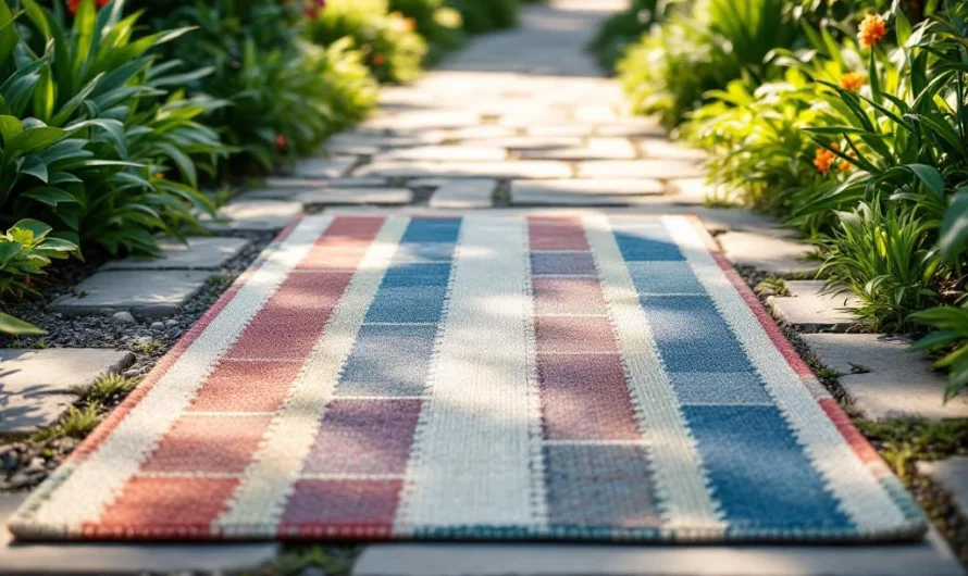 Transformez votre allée terne en un clin d&rsquo;œil avec un tapis de jardin!