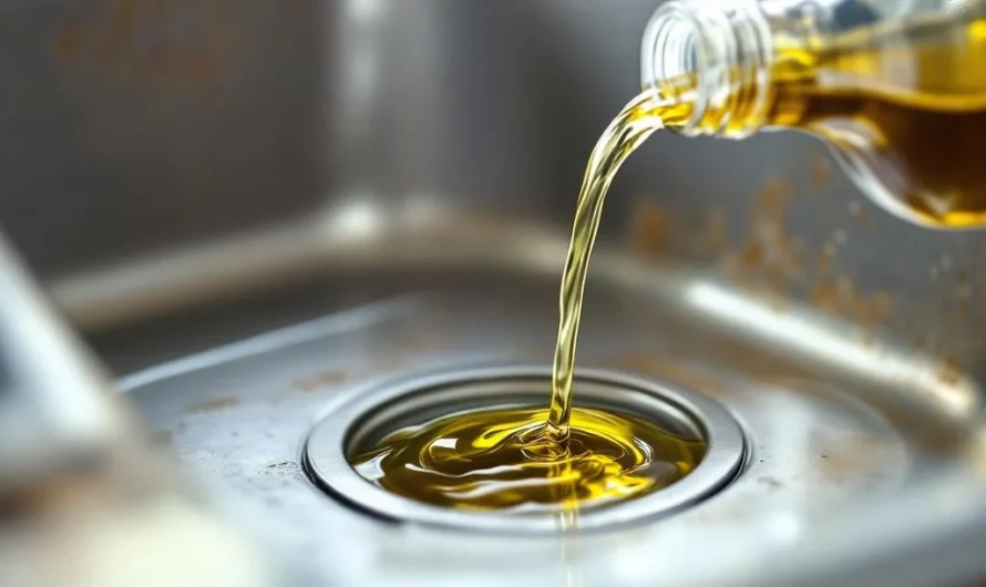 Attention à ce que vous jetez dans l’évier : l’huile usagée peut etre un danger