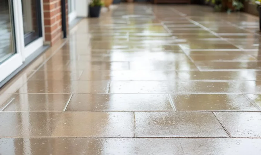 Terrasse sale après la pluie : la solution miracle pour un nettoyage facile