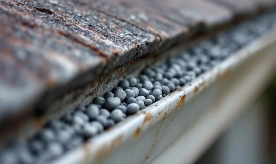 Attention aux petites boules grises sous la gouttière un signe dangereux