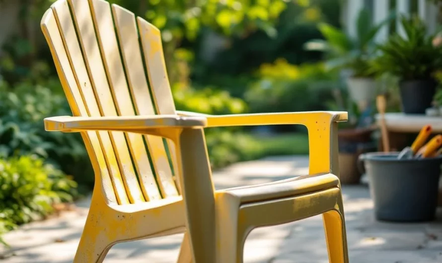 Redonnez vie à votre mobilier de jardin en plastique jauni en 5 étapes simples