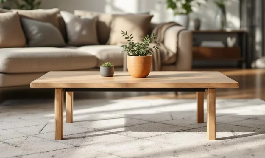 Table basse parfaite : comment choisir la bonne hauteur pour votre salon