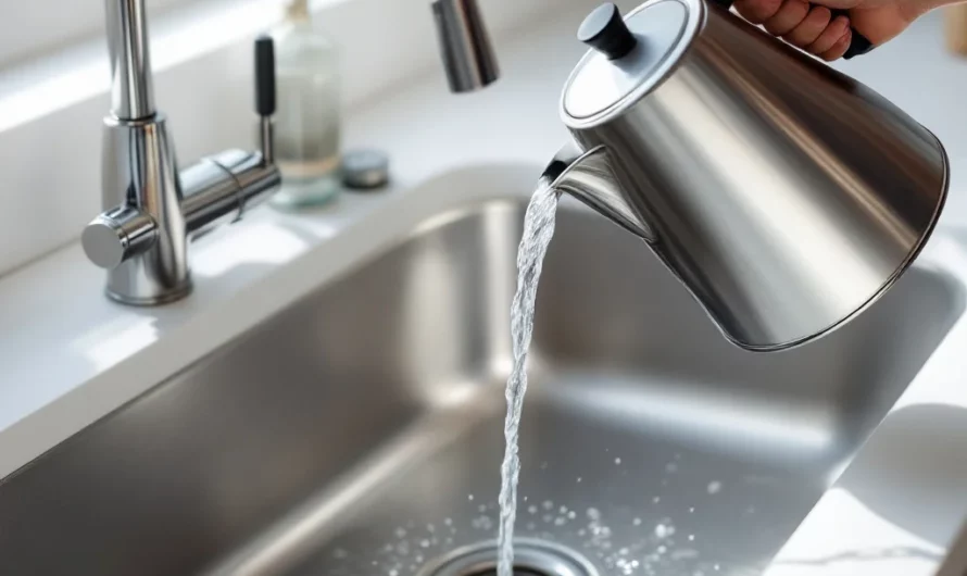 Attention à l’eau bouillante dans l’évier : un geste qui endommage vos tuyaux