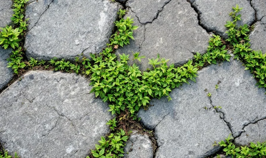 Herbes entre les dalles : un danger invisible pour votre santé