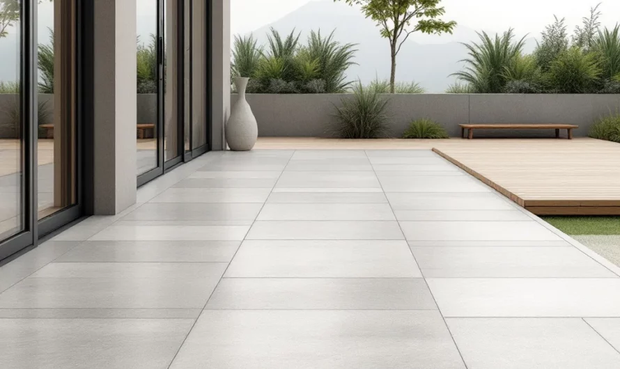 Pourquoi le grès cérame détrône la terrasse en bois composite en 2026