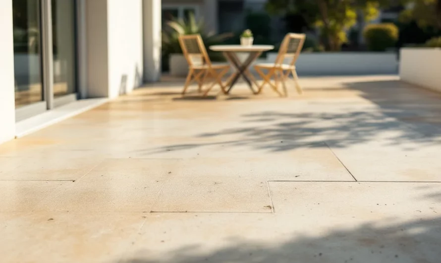 Terrasse en béton brûlante : la solution simple pour la rafraîchir cet été