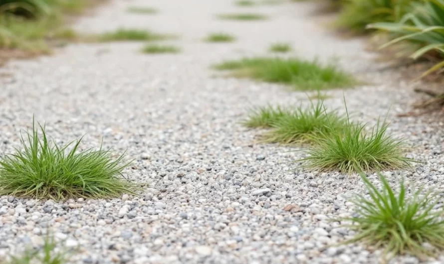 Erreur courante avec le géotextile : pourquoi vos allées de gravier se couvrent d’herbes après 3 ans