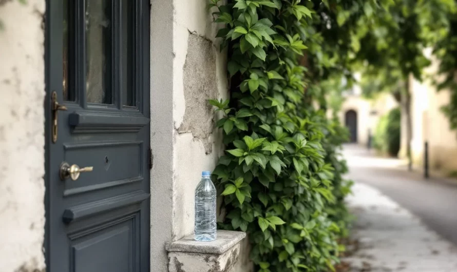 Pourquoi les Français laissent des bouteilles d’eau devant leur portail