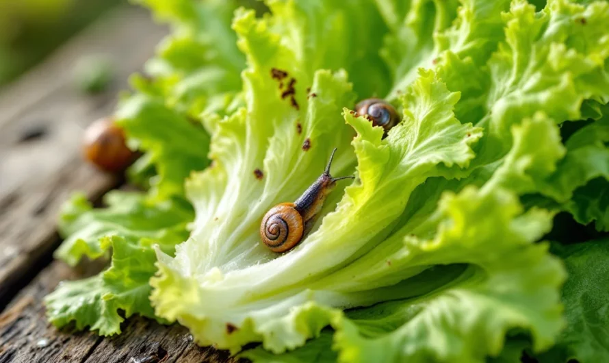 Salades dévorées par des gastéropodes : la méthode secrète pour les repousser