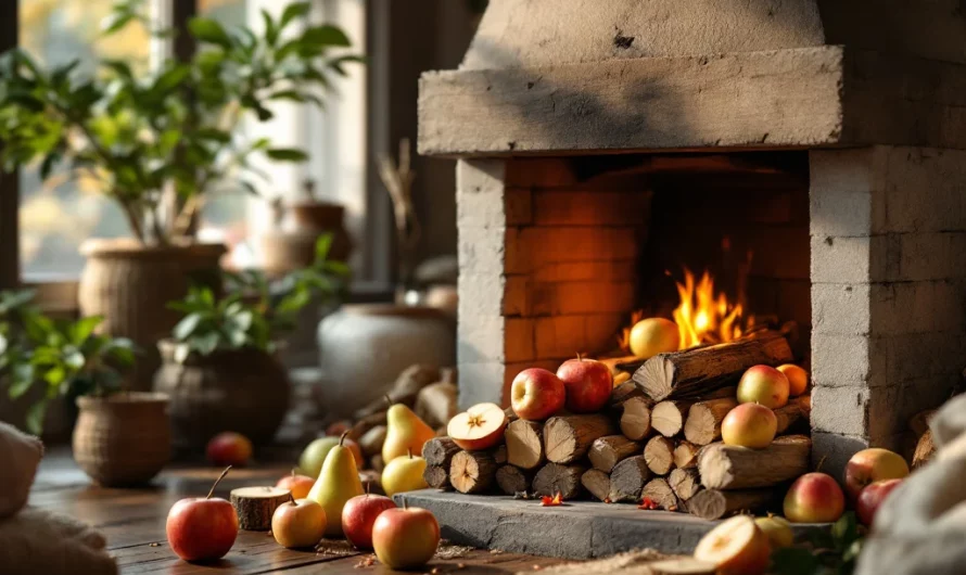 Chauffage écologique : des bûches innovantes faites de pommes et poires