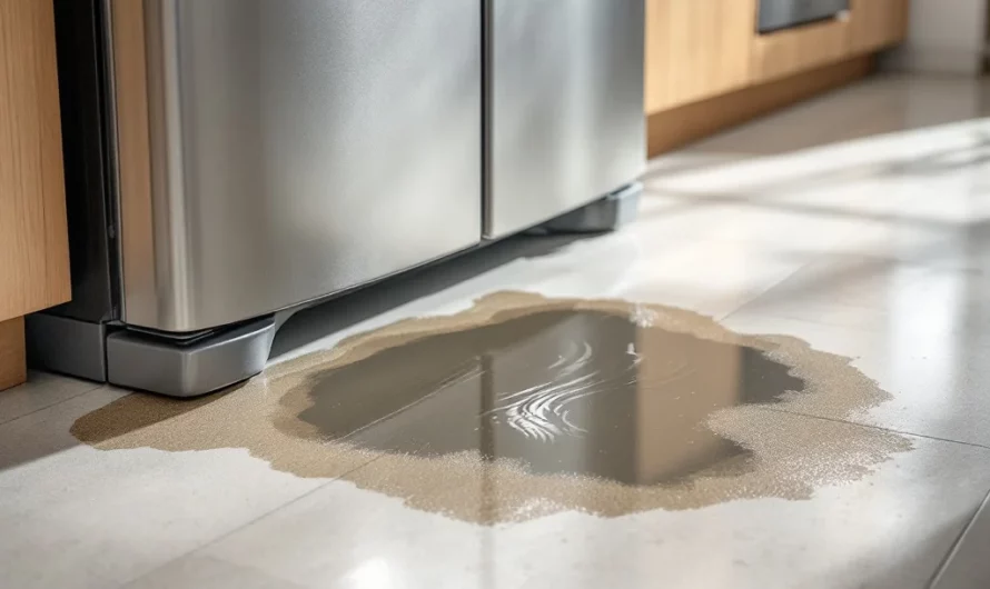 Fuites d&rsquo;eau sous votre frigo : découvrez la cause invisible et comment y remédier
